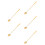 5Pcs Stainless Steel Long Handle Coffee Mixing Spoon 6