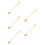 5Pcs Stainless Steel Long Handle Coffee Mixing Spoon 4