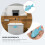 4Pcs Fish Shaped Ceramic Cabinet Knob Drawer Pull Furniture Handle 8