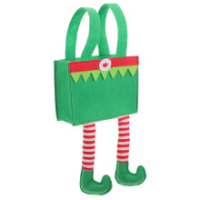 3Pcs Christmas Treat Bag Cloth Candy Gift Packing Handbag