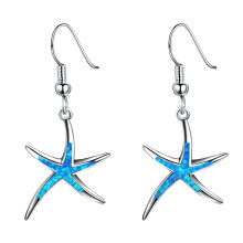 3 Pairs Summer Beach Style Sea Star Shaped Ear Hooks