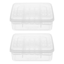 6 Pcs 16-Compartment Egg Incubation Tray For Reptile Hatchery