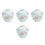 4 Sets Ceramic Stewing Pot With Lid For Household Use 4