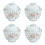 4 Sets Ceramic Stewing Pot With Lid For Household Use 8