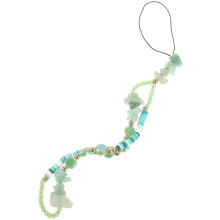 4Pcs Beaded Phone Strap Charm Kawaii Lanyard Wristband