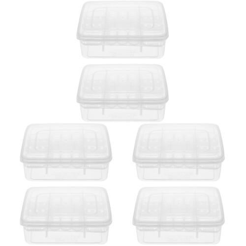 6 Pcs 16-Compartment Egg Incubation Tray For Reptile Hatchery 1