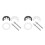 2 Sets Faucet Nut Fastening Circlip Tap Mounting Tool 5