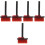 5Pcs Mini Plastic Anti Static Dust Brush For Computer Keyboard 4