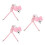 3Pcs Bow Phone Charm Keychain For Mobile Case And Bag Decoration 5