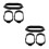 6 Pcs Vehicle-Mounted Trash Bag Holder Universal Plastic Rack 5