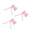 3Pcs Bow Phone Charm Keychain For Mobile Case And Bag Decoration 10