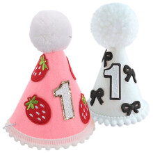 10 Pcs First Birthday Hat Baby Felt Party Cake Smash Accessory