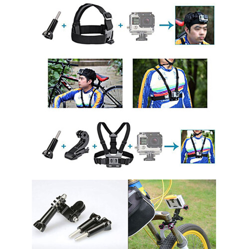 42 In 1 Action Camera Accessories Kit With Selfie Stick And Frame 1