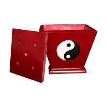 2 Pcs Wooden Bagua Flag Stand Taoist Flag Storage Base