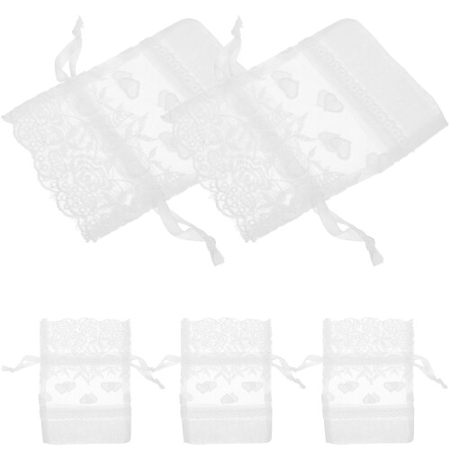 25Pièces Sacs Cadeaux Fête Filet Storage 1
