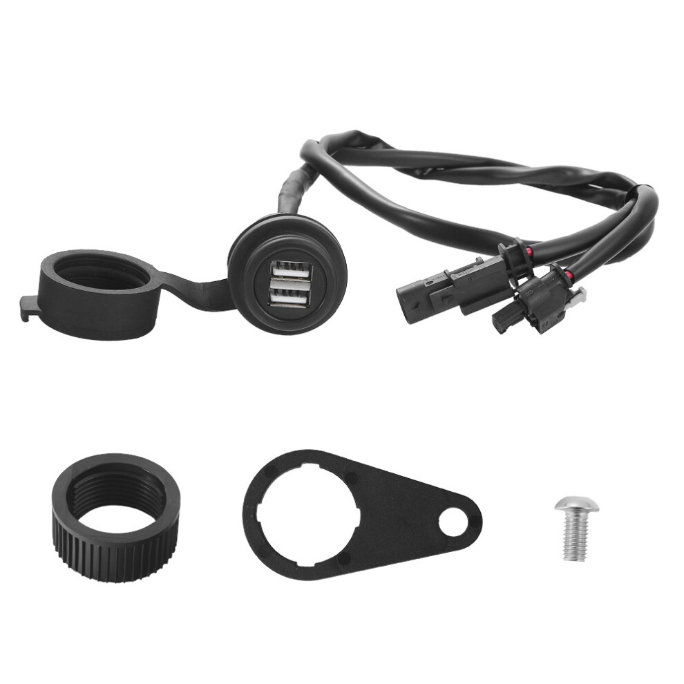 Motorcycle USB Charging Socket Dual 5V/2A Waterproof for R1200GS F700GS-image-OPC-PKWSWTJ-NEW