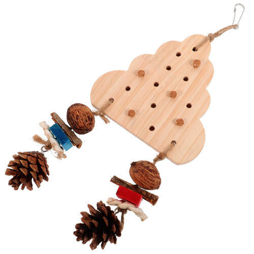 3Pcs Bird Chewing Toy For Parrot, Hanging Cage Accessory