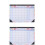 2 Pcs 2022 Wall Hanging Calendar Indoor Schedule Plan Note 5