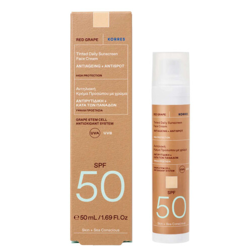 Korres KORRES Red Grape Tinted Face Sunscreen SPF50 50ml (Launch 01.04.2022) 2