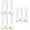 9 Pcs Decorative Garland Mobile Phone Pendant Short Style 7