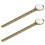 6 Pcs Metal Bookmark Ruler With Crystal Stone Decor 1