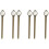 6 Pcs Metal Bookmark Ruler With Crystal Stone Decor 4