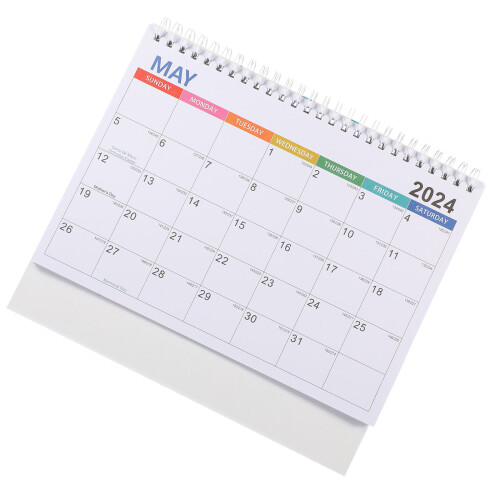 4Pcs Decorative Desktop Calendar Standing Household Calendar 2