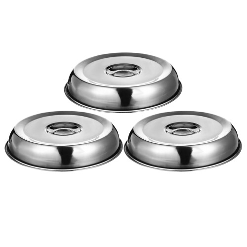 6 Pcs Stainless Steel Dome Cover For Steak Serving 1
