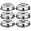 6 Pcs Stainless Steel Dome Cover For Steak Serving 4