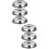 6 Pcs Stainless Steel Dome Cover For Steak Serving 9