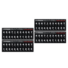 4Pcs Melodica Keyboard Pitch Stickers For Practice Black