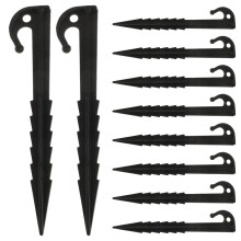 20Pcs Plastic Tent Stakes Windproof Ground Pegs For Camping