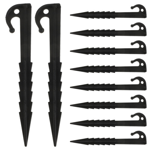 20Pcs Plastic Tent Stakes Windproof Ground Pegs For Camping
