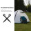 20Pcs Plastic Tent Stakes Windproof Ground Pegs For Camping 7