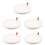 5Pcs Round Tray For Household, Bathroom, Tabletop Storage 8