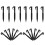 20Pcs Plastic Tent Stakes Windproof Ground Pegs For Camping 9