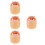 4 Pcs Mini Garbage Storage Bucket With Shake Lid 8
