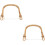 2Pcs Teapot Wood Handle Replacement Grips 8