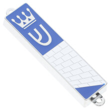 3Pcs Metal Mezuzah Door Case Plaque Family Blessing Ornament