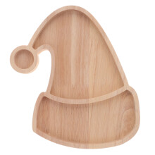 5Pcs Christmas Santa Hat Wood Serving Platter
