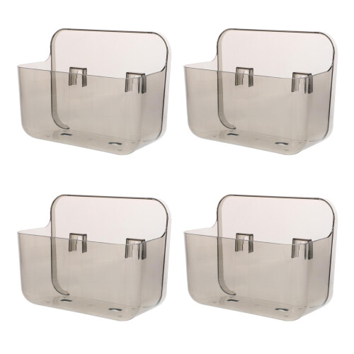 4Pcs Bathroom Wall Rack Storage Shelf Mounted Organizer Size S 1
