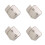 4Pcs Bathroom Wall Rack Storage Shelf Mounted Organizer Size S 3