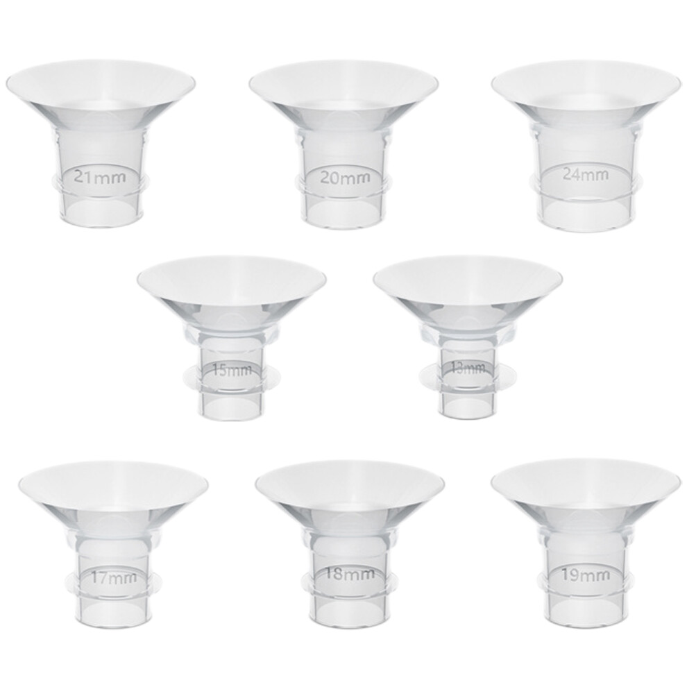 24 Pcs Silicone Breast Pump Flange Inserts Inoomp