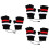 3 Pairs USB Heated Woolen Winter Half Finger Gloves 6