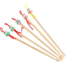 15 Pcs Bamboo Ear Cleaner Kit With Doll Head Earpicks And