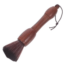 2Pcs Soft Bristle Brown Wood Tea Brush for Teapot Tray & Cup Cleaning