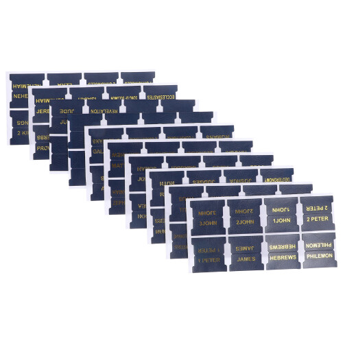 3 Sets Bible Index Tabs With Blank Labels And Bookmark