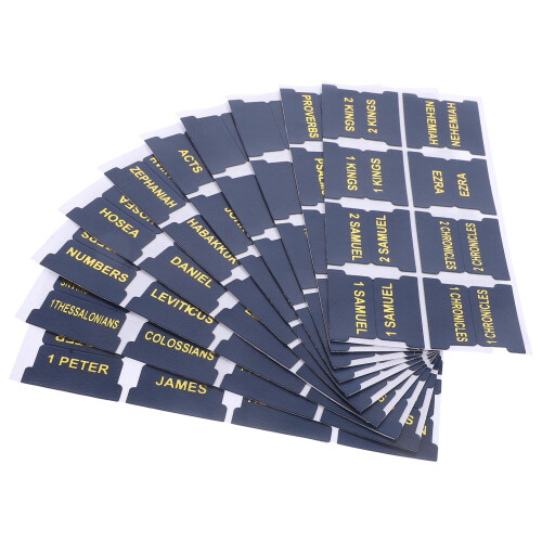 3 Sets Bible Index Tabs With Blank Labels And Bookmark 1