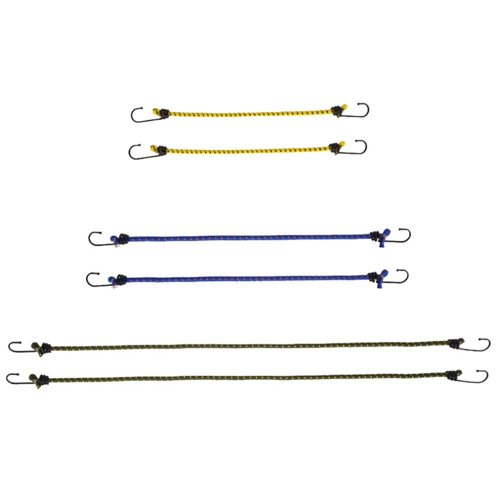 12 Pcs Elastic Bungee Cords Wear-Resistant For Luggage And Tent 031043027327