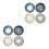 8 Pcs Ceramic Sauce Dishes Japanese Style Assorted Color 6